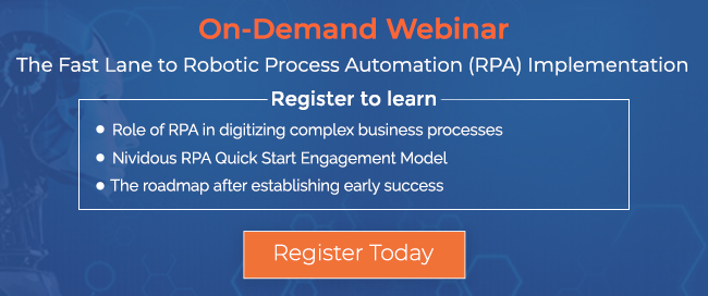 On Demand webinar The Fast Lane to Robotic Process Automation Implementation