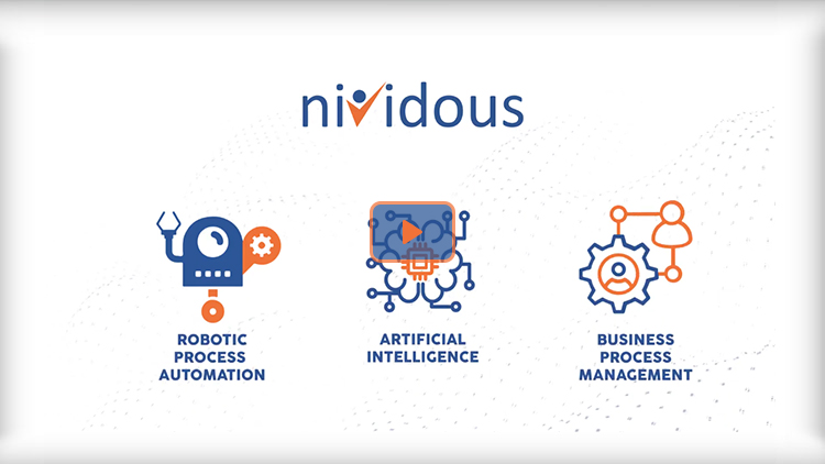 Nividous Hyperautomation Platform - Natively Combines RPA, AI, and BPM