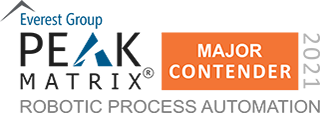 Robotic Process Automation PEAK Matrix Award Logo Major Contender