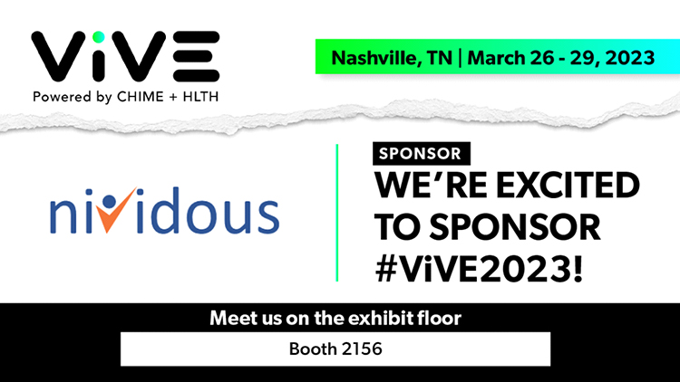 Nividous is Excited to Sponsor and Exhibit at The ViVE 2023