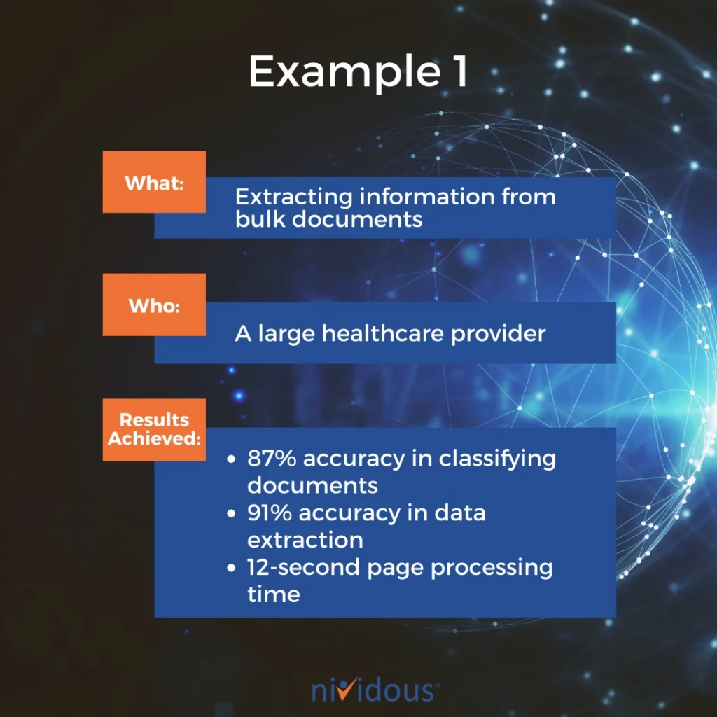 Intelligent automation examples: Extracting information from bulk documents