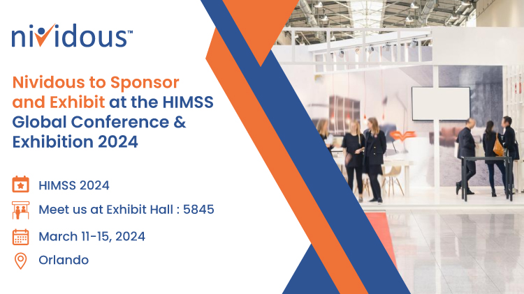 Nividous to sponsor and exhibit at HIMSS 2024 PR Feature|Nividous to sponsor and exhibit at HIMSS 2024 PR Linkedin|