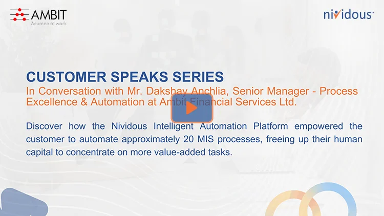 Ambit Finance Services Ltd elevates its digital transformation journey with the Nividous IA platform