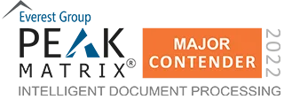 Intelligent Document Processing PEAK Matrix Logo Major Contender 2022