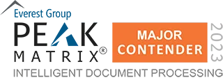 Intelligent Document Processing PEAK Matrix Logo Major Contender 2023