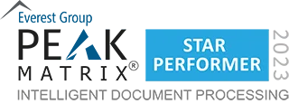 Intelligent Document Processing PEAK Matrix Logo Star Performer 2023