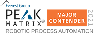 Robotic Process Automation PEAK Matrix Award Logo Major Contender