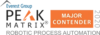 Robotic Process Automation PEAK Matrix Logo Major Contender 2020