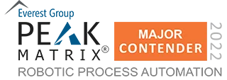 Robotic Process Automation PEAK Matrix Logo Major Contender 2022