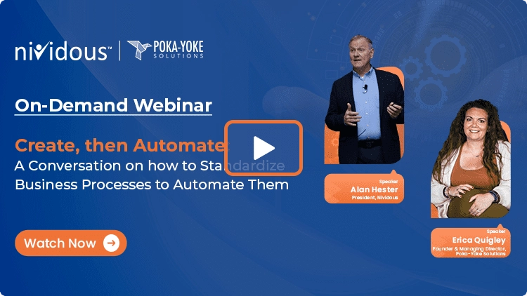 Create, then Automate: A Conversation on how to Standardize Business Processes to Automate Them