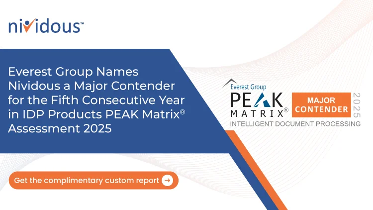 Everest Group Major Contender IDP Products PEAK Matrix Assessment 2025 PR Feature