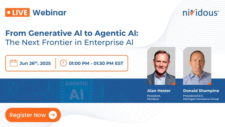 From Generative Al to Agentic Al: The Next Frontier in Enterprise Al Live Webinar Feature