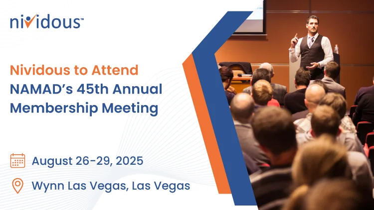 Nividous to Attend NAMAD’s 45th Annual Membership Meeting PR Feature