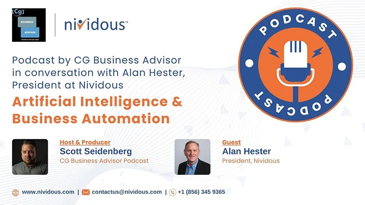 Podcast by CG Business Advisor in Conversation with Alan Hester President at Nividous Video Feature