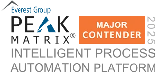 Intelligent Process Automation Platform PEAK Matrix Logo Major Contender 2025