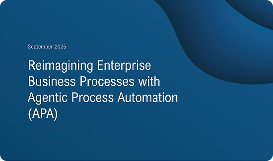 Reimagining Enterprise Business Processes with Agentic Process Automation