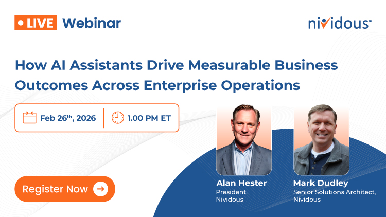 How AI Assistants Drive Measurable Business Outcomes Across Enterprise Operations Live Webinar Feature
