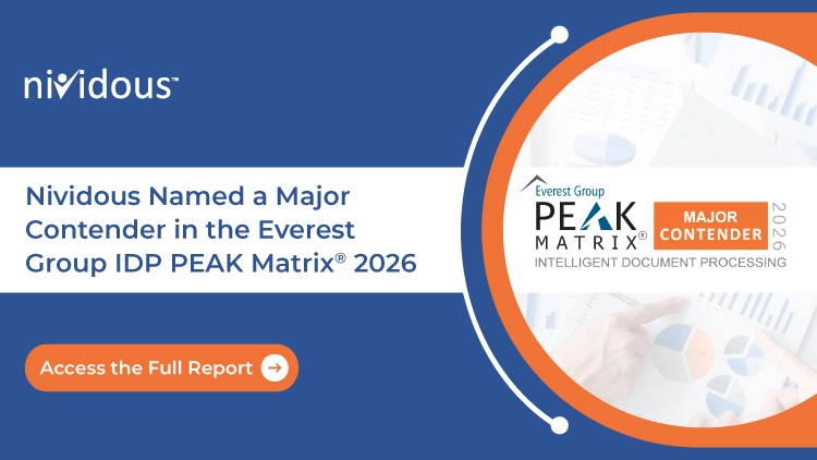Nividous Named a Major Contender in the Everest Group IDP PEAK Matrix 2026 Home PR Feature