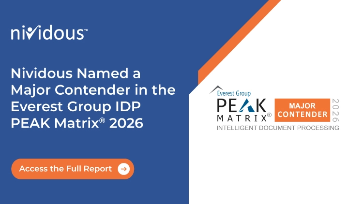 Nividous Named a Major Contender in the Everest Group IDP PEAK Matrix 2026 PR Feature
