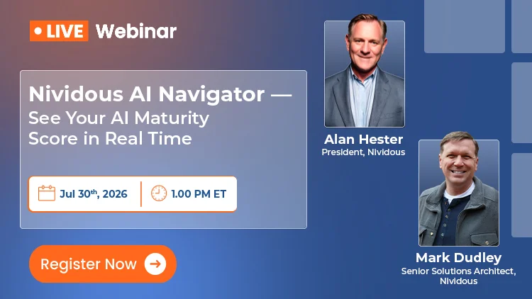 Live Demo: Nividous AI Navigator - See Your AI Maturity Score in Real Time Live Webinar Feature